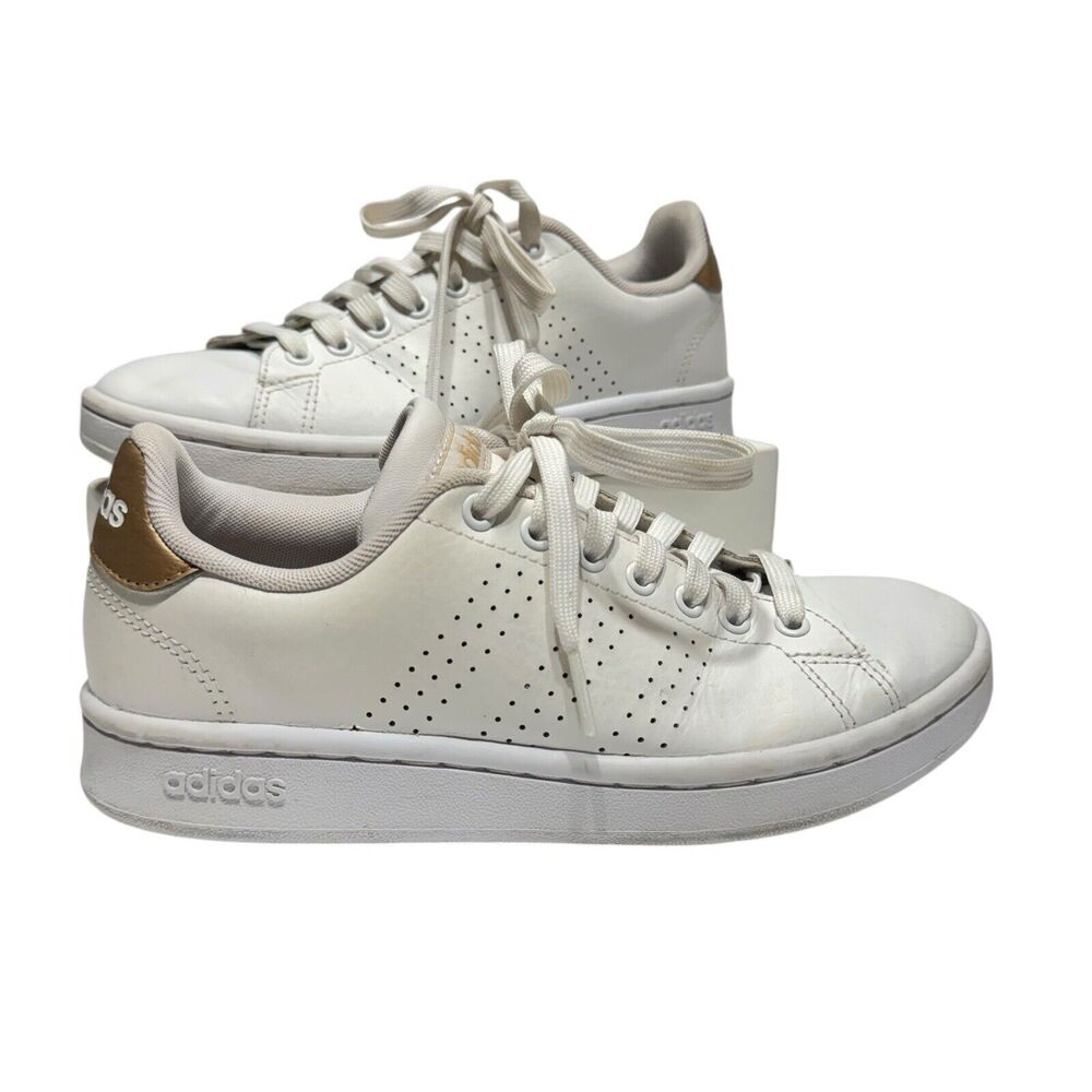 Adidas Shoes Women's Sz‎ 5.5 (fit Like 6.5) Advantage Lace Up Athletic Sneaker